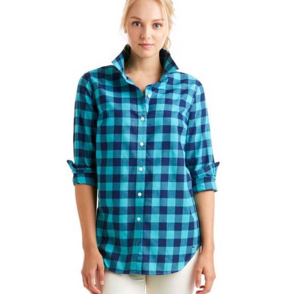 Vineyard Vines flannel buffalo check button down - Picture 6 of 6